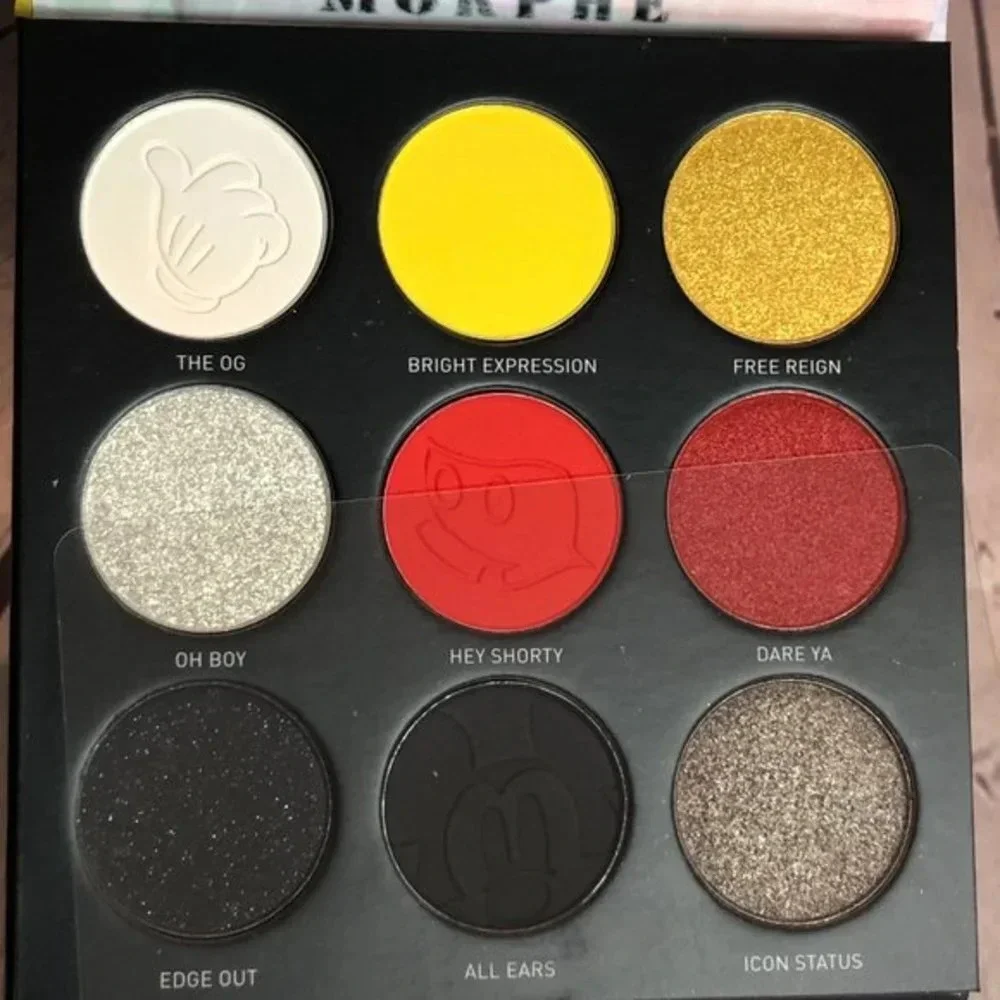 Morphe makeup eyeshadow pallette Mickey and Friends